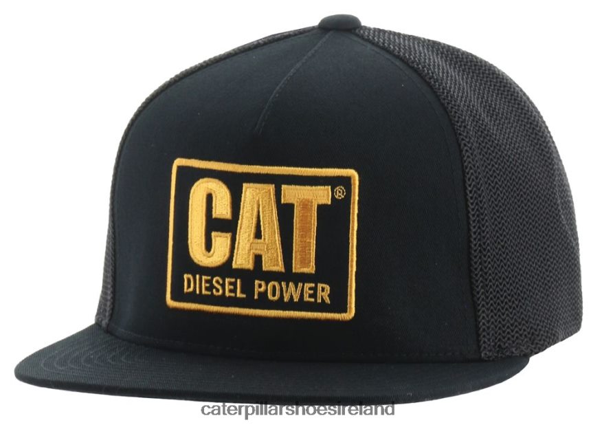 Caterpillar Diesel Power Flat Bill Cap Men PL4062248 Black/Gold | Hat
