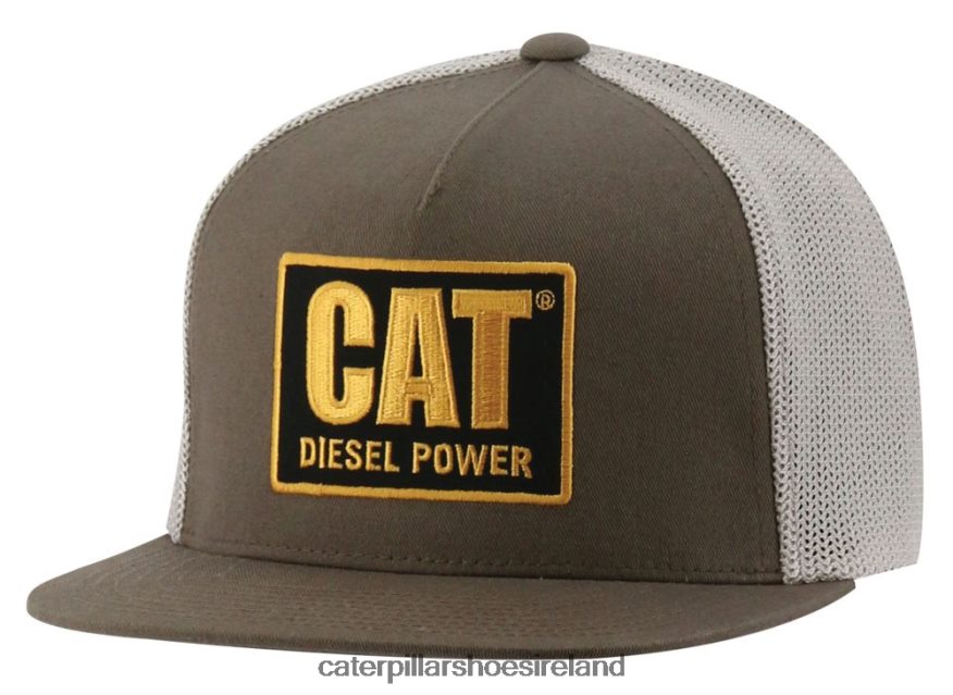 Caterpillar Diesel Power Flat Bill Cap Men PL4062249 Dark Earth | Hat