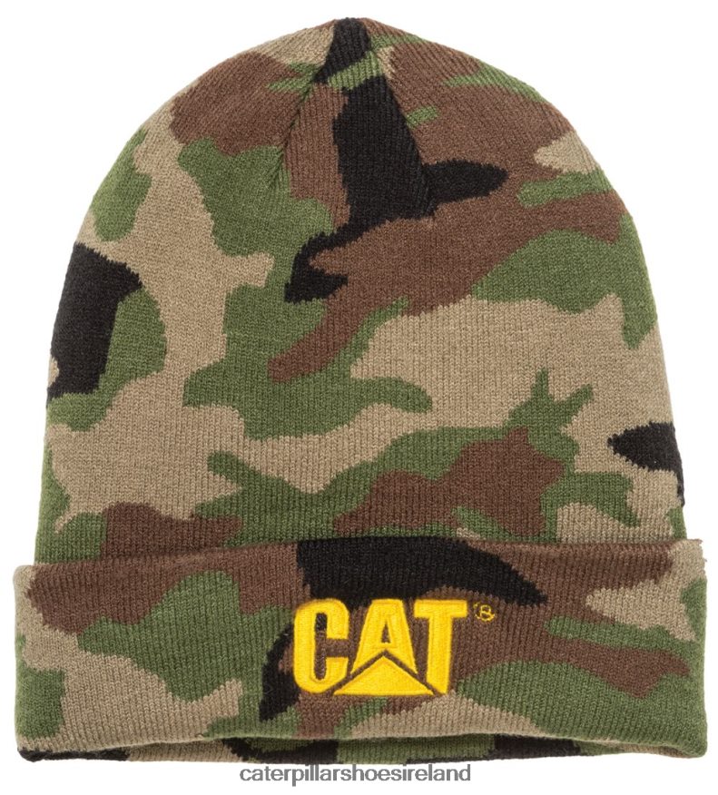 Caterpillar Trademark Cuff Beanie Men PL4062251 Woodland Camo | Hat