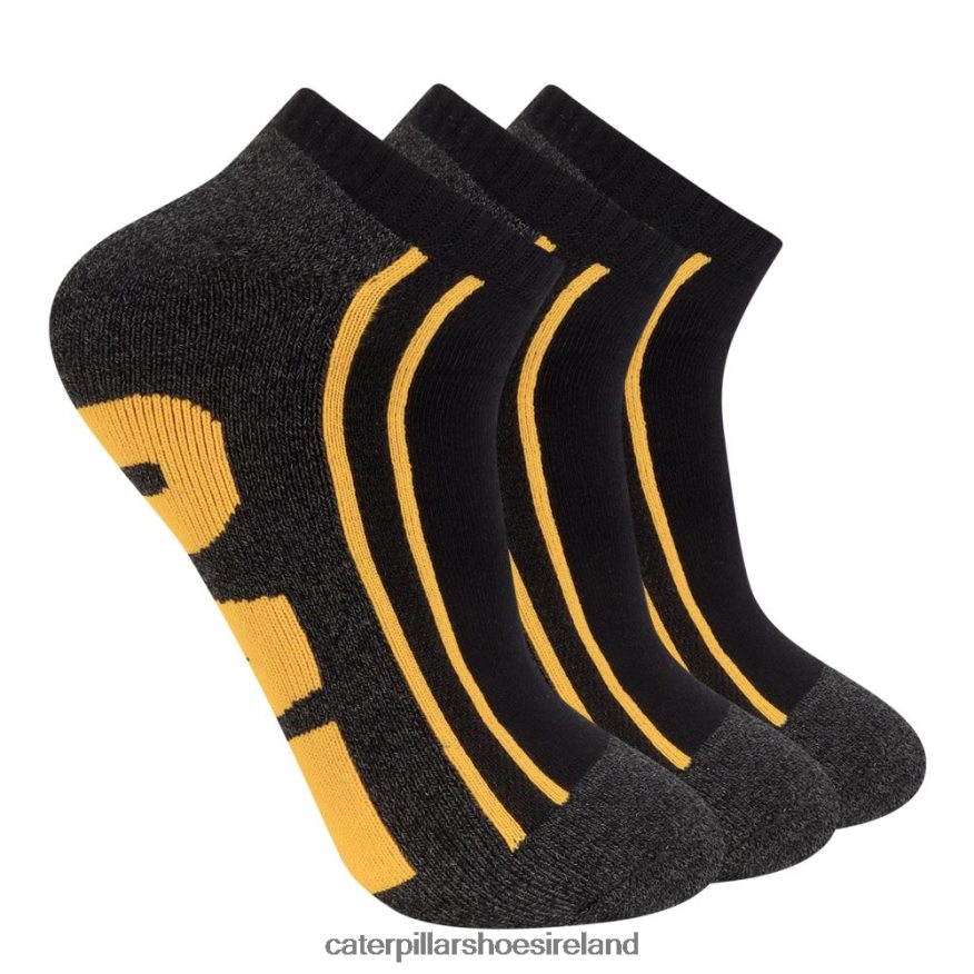 Caterpillar Half Cushion Quarter Sock 3-Pack Men PL4062260 Black | Sock