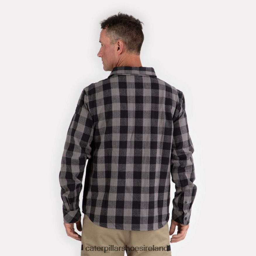 Caterpillar Buffalo Check Heavyweight Shirt Men PL4062227 Black | Tops & Outerwear