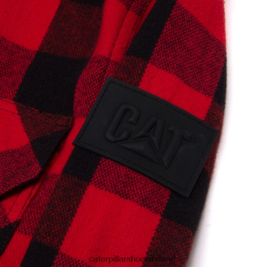 Caterpillar Buffalo Check Heavyweight Shirt Men PL4062228 Red | Tops & Outerwear