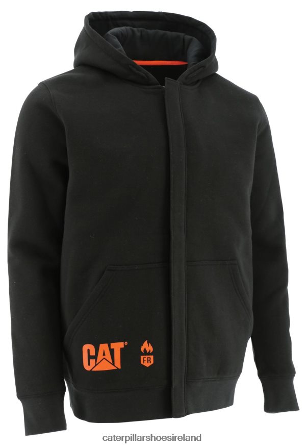 Caterpillar Flame Resistant Midweight Full Zip Hoodie Men PL4062238 Black | Tops & Outerwear