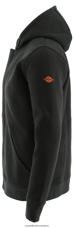 Caterpillar Flame Resistant Midweight Full Zip Hoodie Men PL4062238 Black | Tops & Outerwear