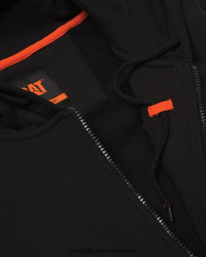 Caterpillar Flame Resistant Midweight Full Zip Hoodie Men PL4062238 Black | Tops & Outerwear