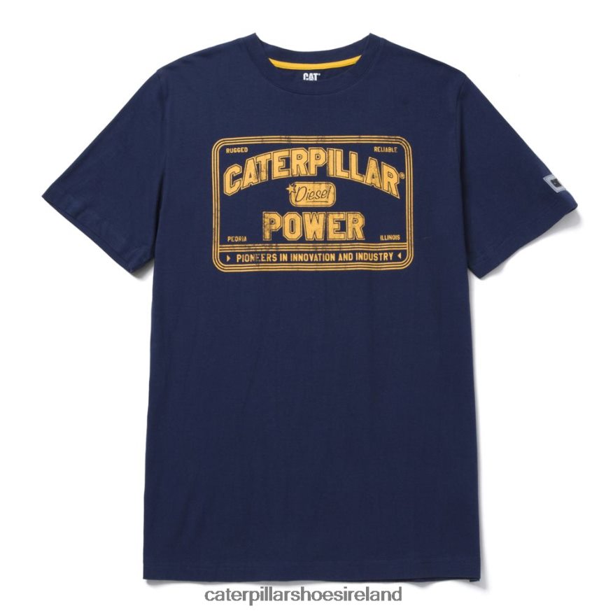 Caterpillar Power Tee Men PL4062239 Detroit Blue | Tops & Outerwear