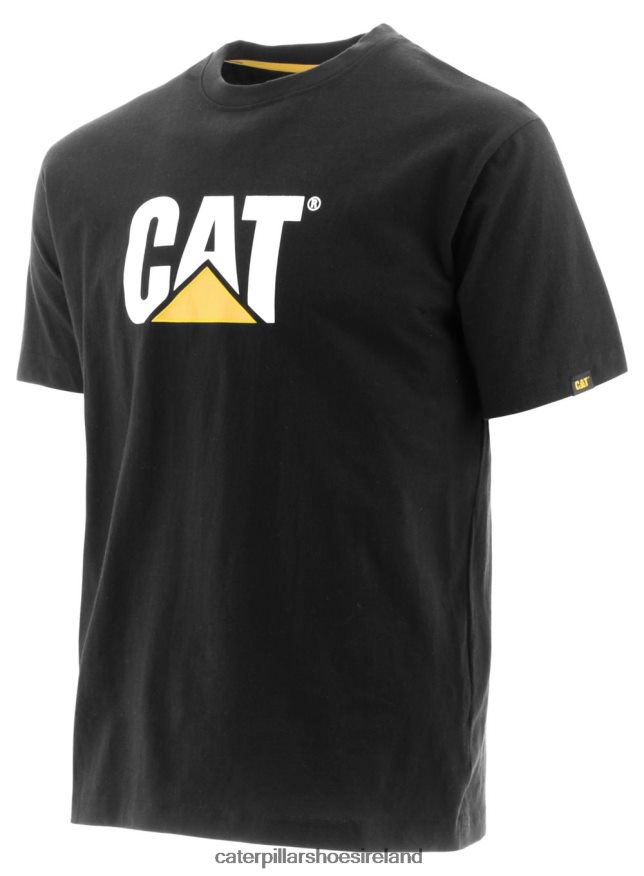 Caterpillar Trademark Logo Tee Men PL4062242 Black | Tops & Outerwear