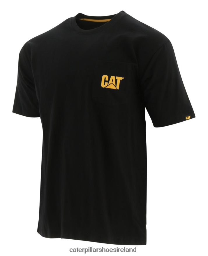 Caterpillar Trademark Pocket Tee Men PL4062234 BLACK | Tops & Outerwear