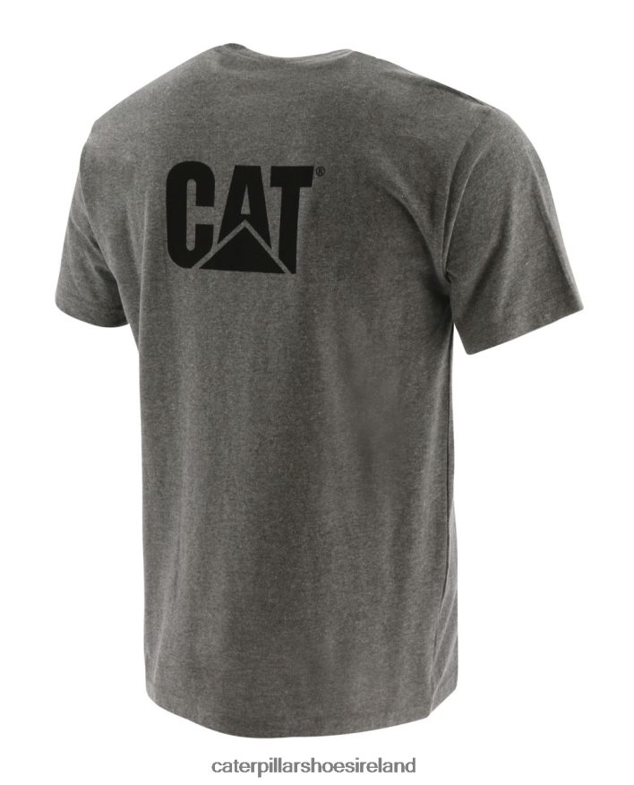 Caterpillar Trademark Pocket Tee Men PL4062235 DARK HEATHER GREY | Tops & Outerwear