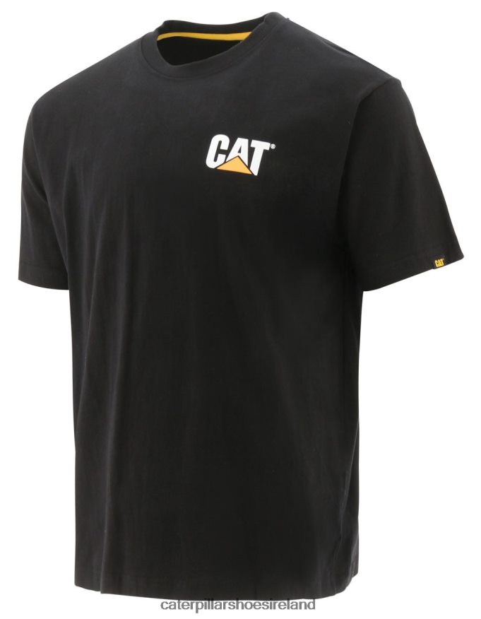 Caterpillar Trademark Tee Men PL4062212 Black | Tops & Outerwear