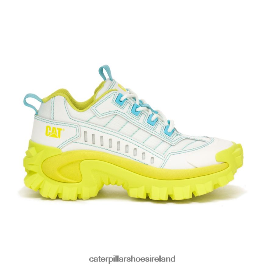 Caterpillar Intruder Supercharged Shoe Men PL4062121 Bright White/Pale Lime Yellow | Casual Chunky Sneakers
