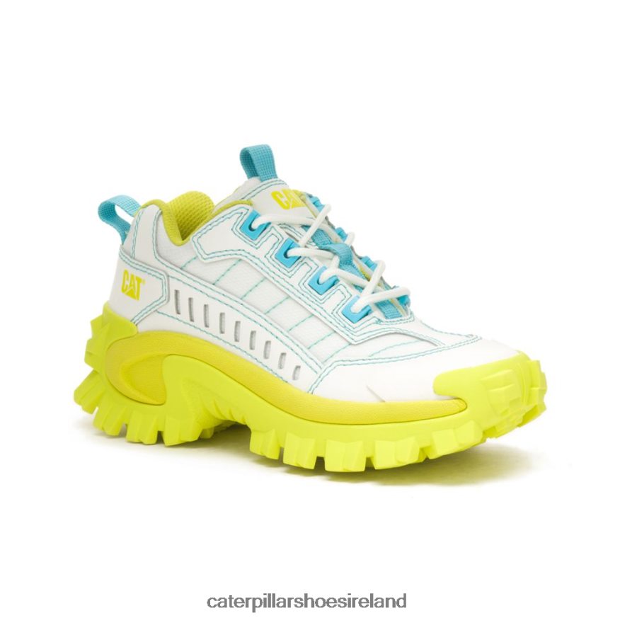 Caterpillar Intruder Supercharged Shoe Men PL4062121 Bright White/Pale Lime Yellow | Casual Chunky Sneakers