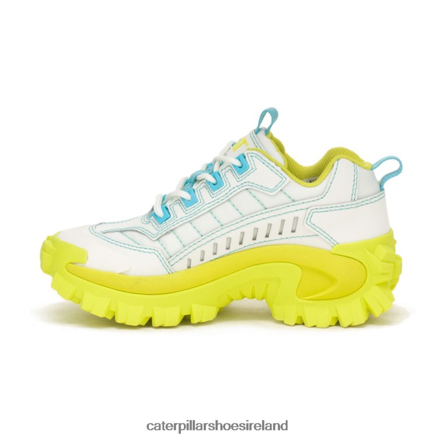 Caterpillar Intruder Supercharged Shoe Men PL4062121 Bright White/Pale Lime Yellow | Casual Chunky Sneakers