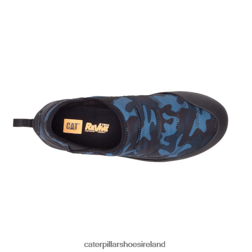 Caterpillar Crossover Slip On Men PL4062172 Blue Camo | Casual Shoes