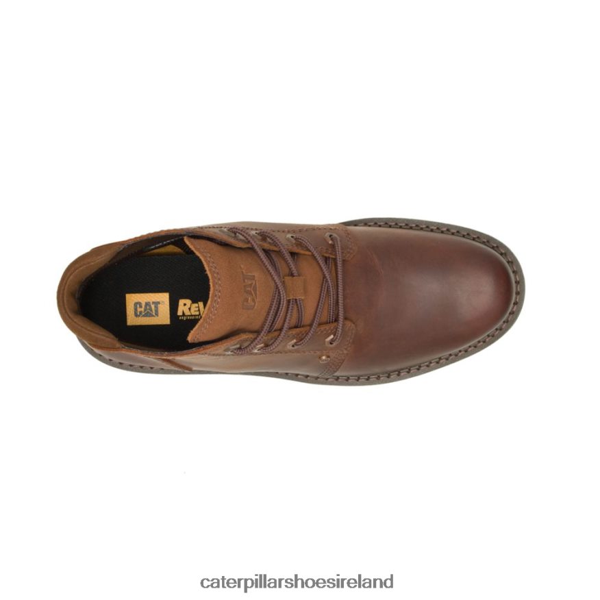 Caterpillar Covert Mid Waterproof Boot Men PL4062193 Leather Brown | Waterproof