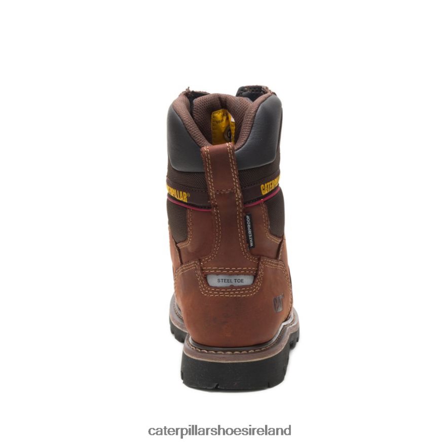 Caterpillar Alaska 2.0 8\" Waterproof Thinsulate Steel Toe Work Boot Men PL406232 Walnut | Work Boots