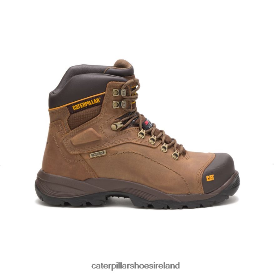 Caterpillar Diagnostic Hi Waterproof Thinsulate Steel Toe Work Boot Men PL406242 Dark Beige | Work Boots