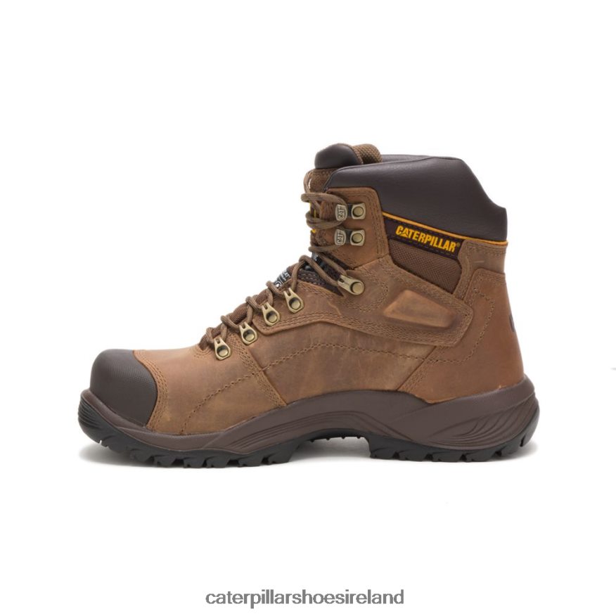 Caterpillar Diagnostic Hi Waterproof Thinsulate Steel Toe Work Boot Men PL406242 Dark Beige | Work Boots