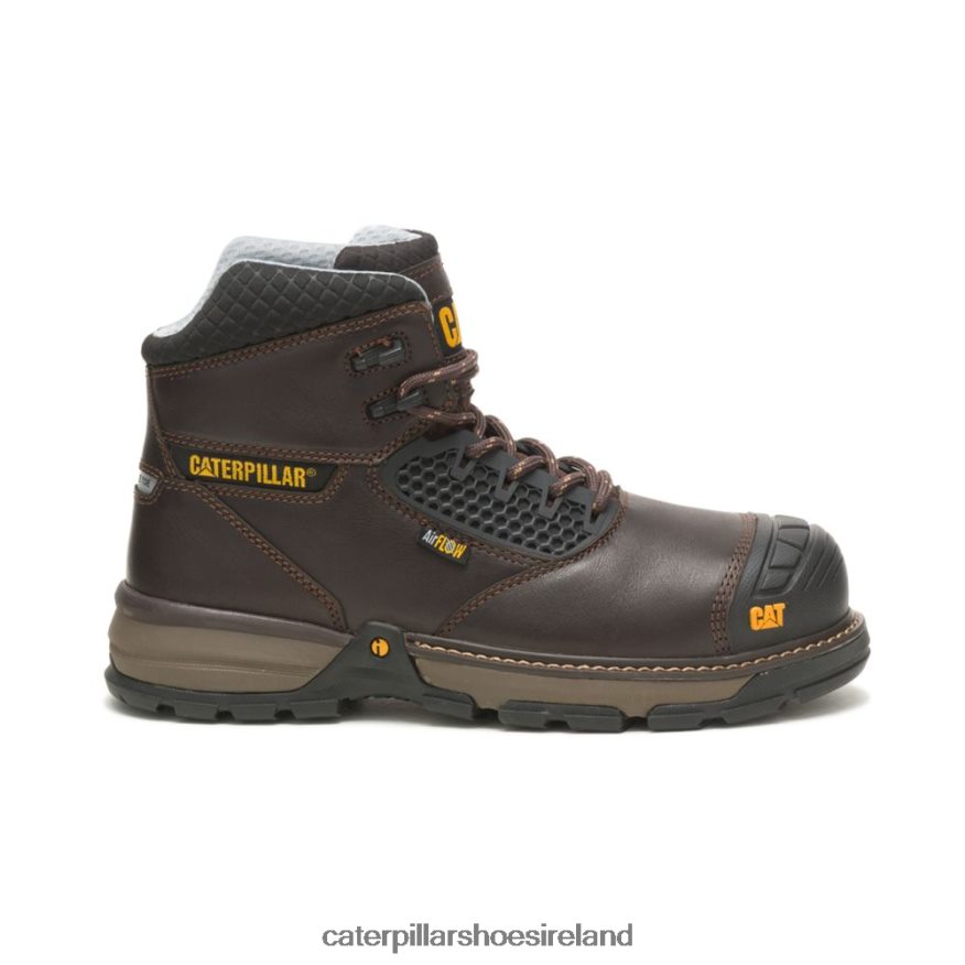 Caterpillar Excavator Superlite Cool Carbon Composite Toe Work Boot Men PL406247 Dark Brown | Work Boots