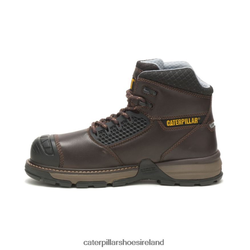 Caterpillar Excavator Superlite Cool Carbon Composite Toe Work Boot Men PL406247 Dark Brown | Work Boots