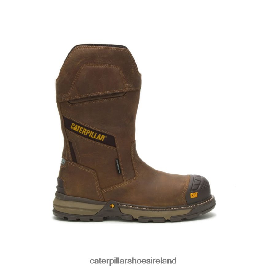 Caterpillar Excavator Superlite Pull-On Waterproof Carbon Composite Toe Work Boot Men PL406230 Pyramid | Work Boots