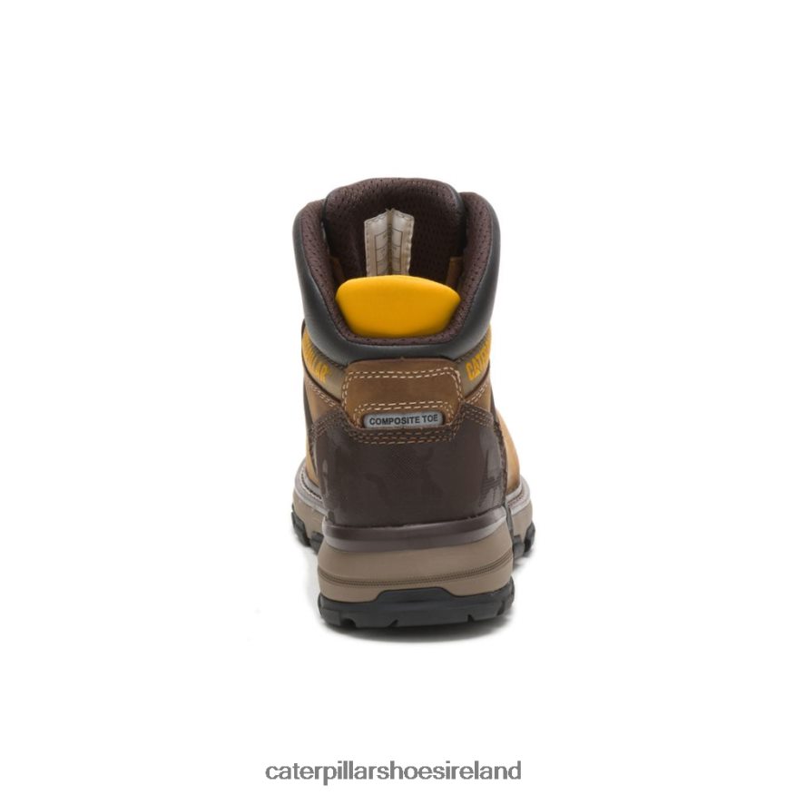 Caterpillar Excavator Superlite Waterproof Carbon Composite Toe Work Boot Men PL406237 Dark Biege | Work Boots