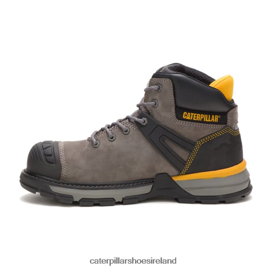 Caterpillar Excavator Superlite Waterproof Carbon Composite Toe Work Boot Men PL406238 Pewter | Work Boots