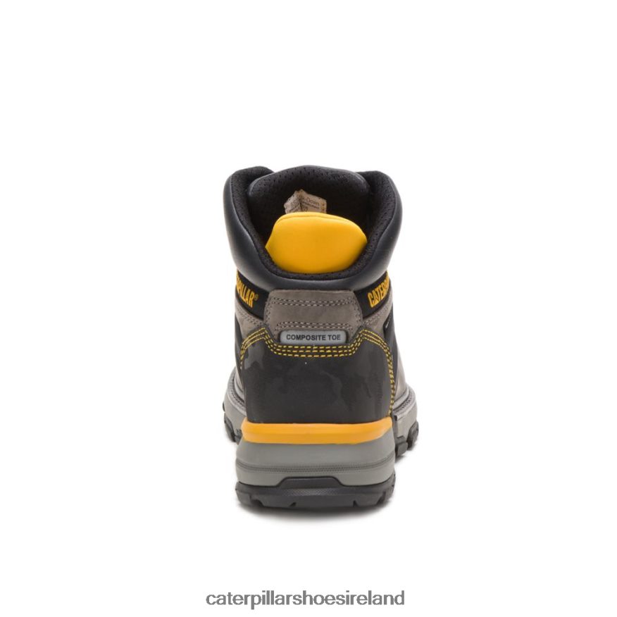 Caterpillar Excavator Superlite Waterproof Carbon Composite Toe Work Boot Men PL406238 Pewter | Work Boots
