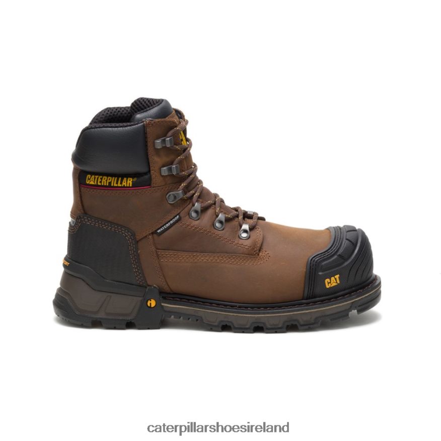 Caterpillar Excavator XL 6" Waterproof Composite Toe Work Boot Men PL406226 Dark Brown | Work Boots