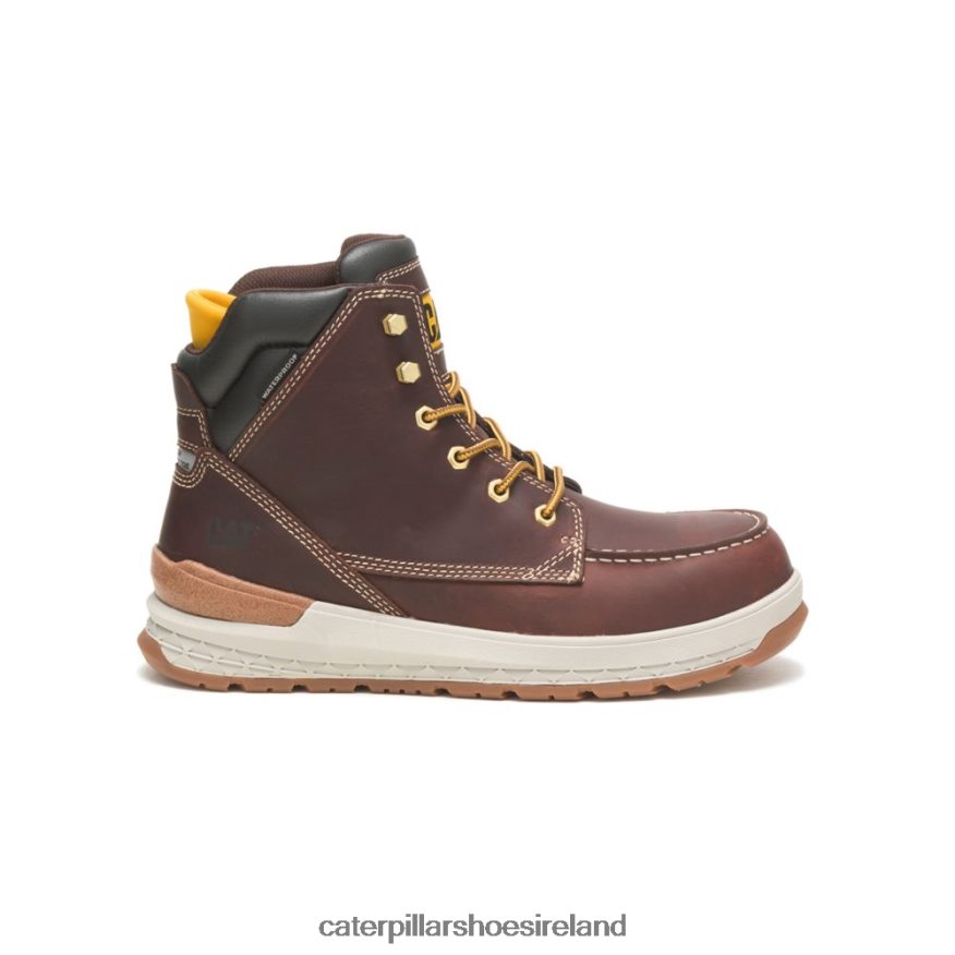 Caterpillar Impact Waterproof Carbon Composite Toe Work Boot Men PL406244 Friar Brown | Work Boots