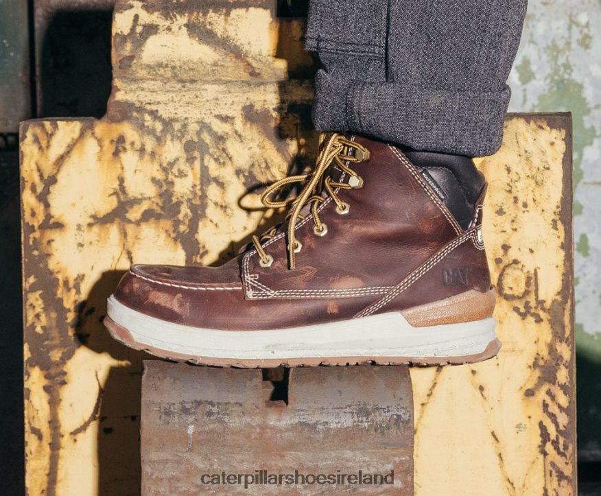 Caterpillar Impact Waterproof Work Boot Men PL406257 Friar Brown | Work Boots