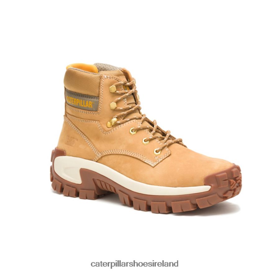 Caterpillar Invader Hi Steel Toe Work Boot Men PL40625 Honey Reset | Work Boots