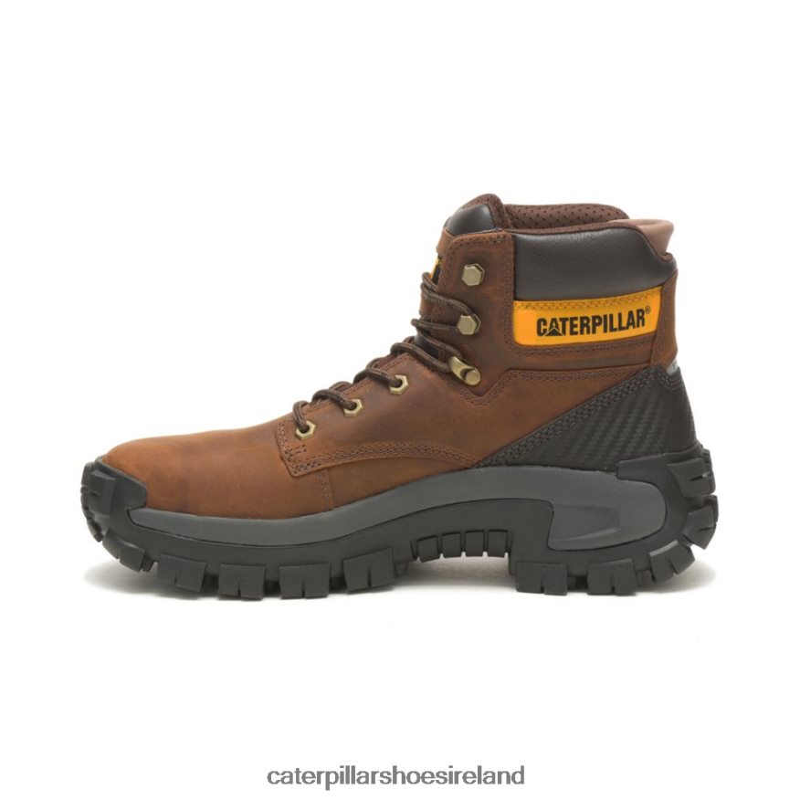 Caterpillar Invader Hi Steel Toe Work Boot Men PL40627 Dark Brown | Work Boots