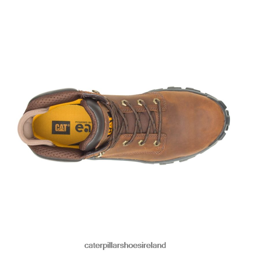 Caterpillar Invader Hi Steel Toe Work Boot Men PL40627 Dark Brown | Work Boots