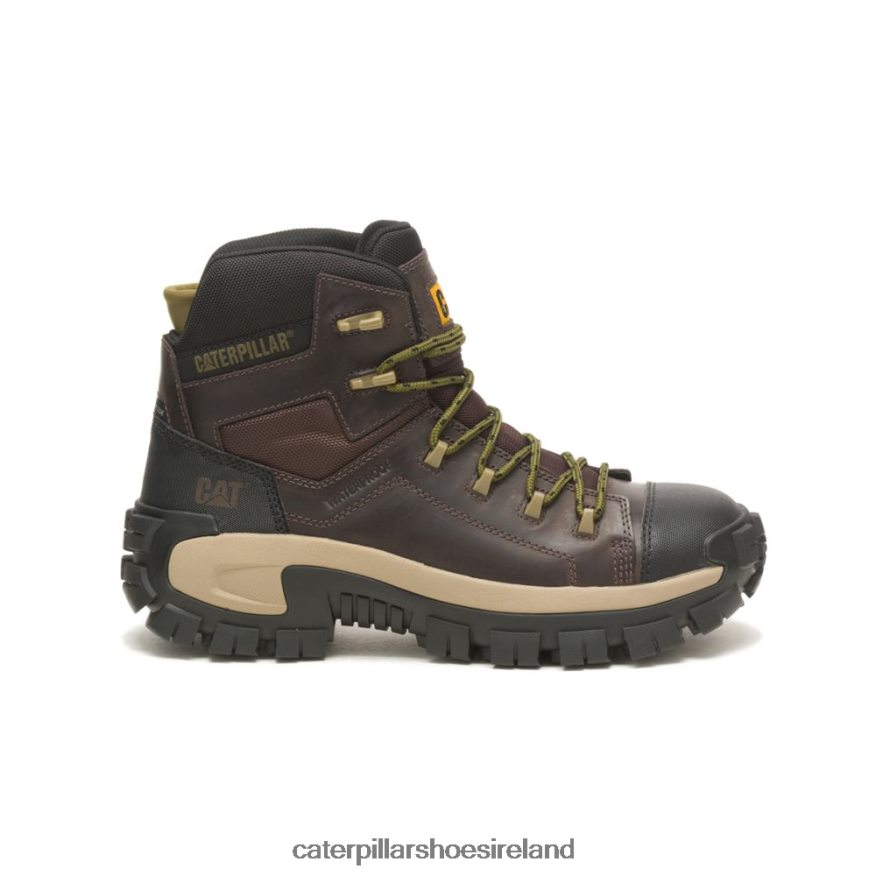 Caterpillar Invader Hiker Waterproof Composite Toe Work Boot Men PL40622 Coffee Bean | Work Boots