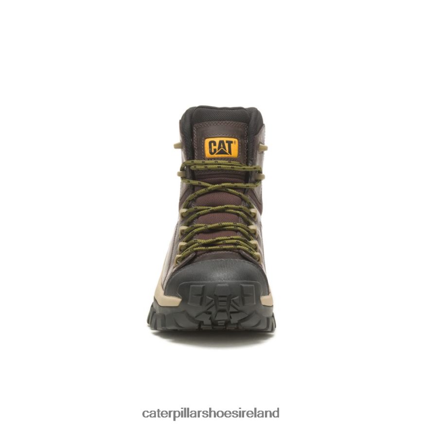 Caterpillar Invader Hiker Waterproof Composite Toe Work Boot Men PL40622 Coffee Bean | Work Boots