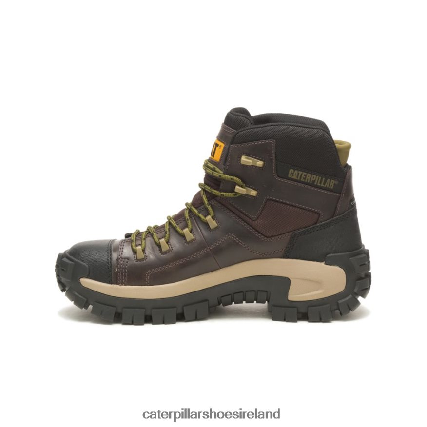 Caterpillar Invader Hiker Waterproof Composite Toe Work Boot Men PL40622 Coffee Bean | Work Boots