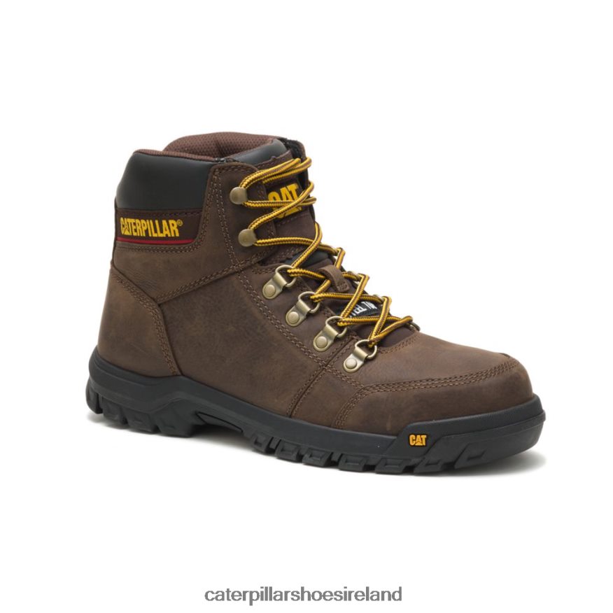 Caterpillar Outline Steel Toe Work Boot Men PL406263 Seal Brown | Work Boots