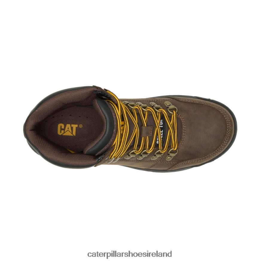 Caterpillar Outline Steel Toe Work Boot Men PL406263 Seal Brown | Work Boots