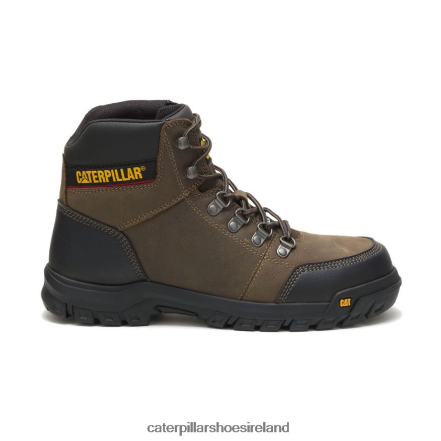 Caterpillar Outline Steel Toe Work Boot Men PL406266 Dark Gull Grey | Work Boots