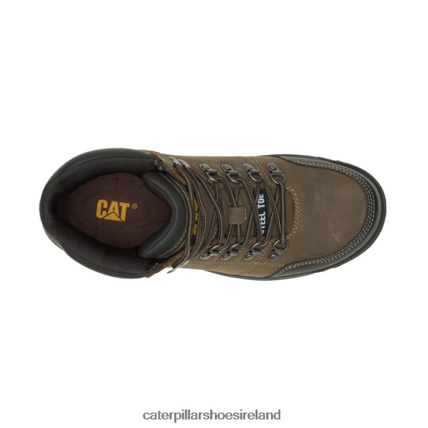Caterpillar Outline Steel Toe Work Boot Men PL406266 Dark Gull Grey | Work Boots