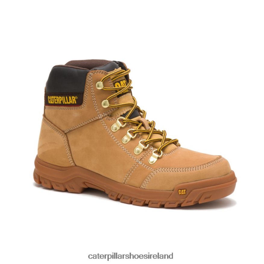 Caterpillar Outline Work Boot Men PL406241 Honey Reset | Work Boots
