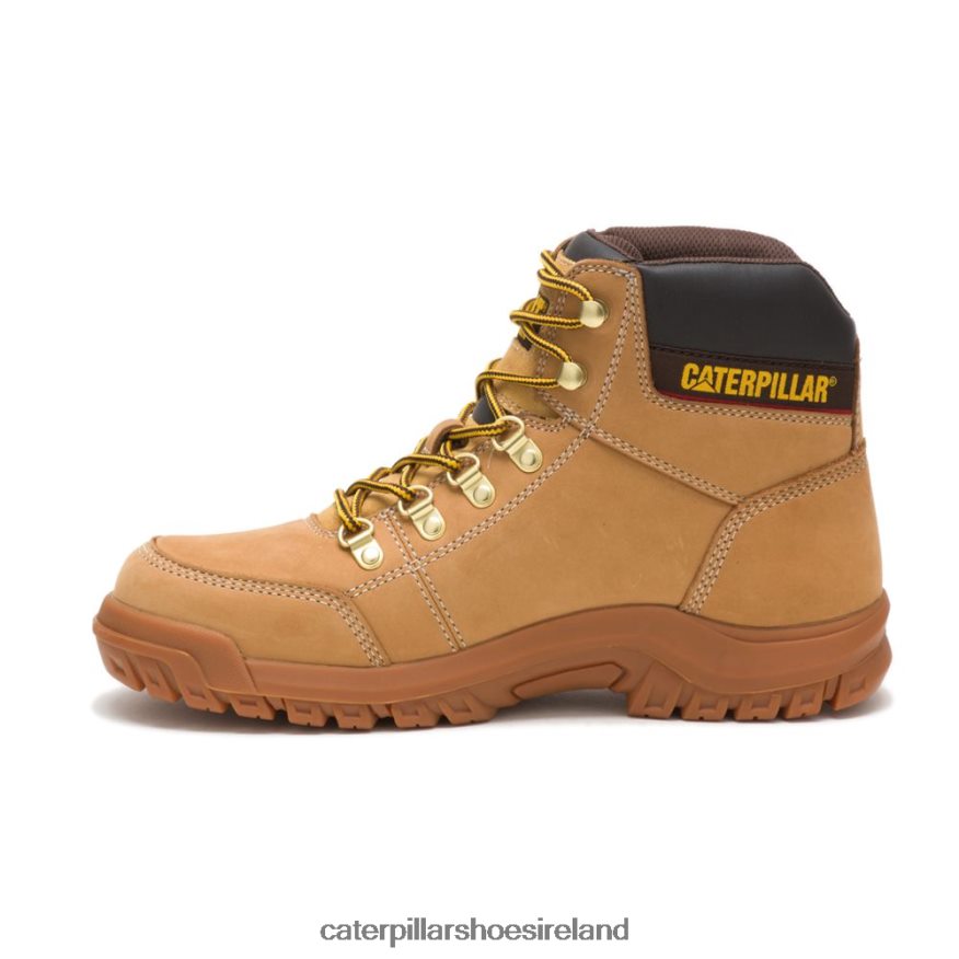 Caterpillar Outline Work Boot Men PL406241 Honey Reset | Work Boots