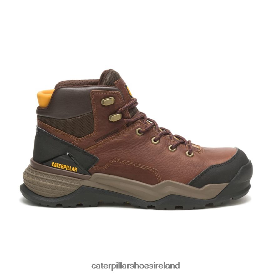 Caterpillar Provoke Mid Waterproof Alloy Toe Work Boot Men PL406272 Oak | Work Boots