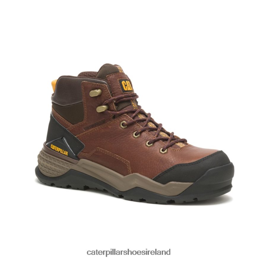 Caterpillar Provoke Mid Waterproof Alloy Toe Work Boot Men PL406272 Oak | Work Boots