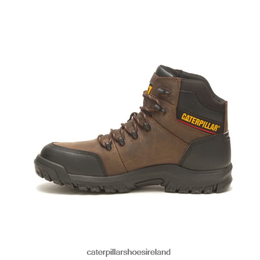 Caterpillar Resorption Waterproof Composite Toe Work Boot Men PL406249 Seal Brown | Work Boots