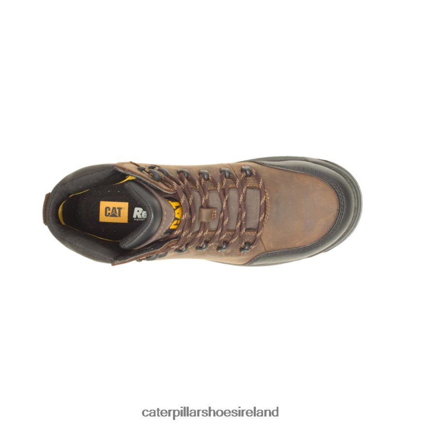 Caterpillar Resorption Waterproof Composite Toe Work Boot Men PL406249 Seal Brown | Work Boots