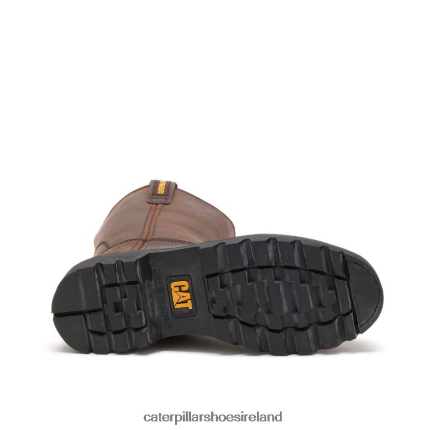 Caterpillar Revolver Steel Toe Work Boot Men PL406227 Brown | Work Boots