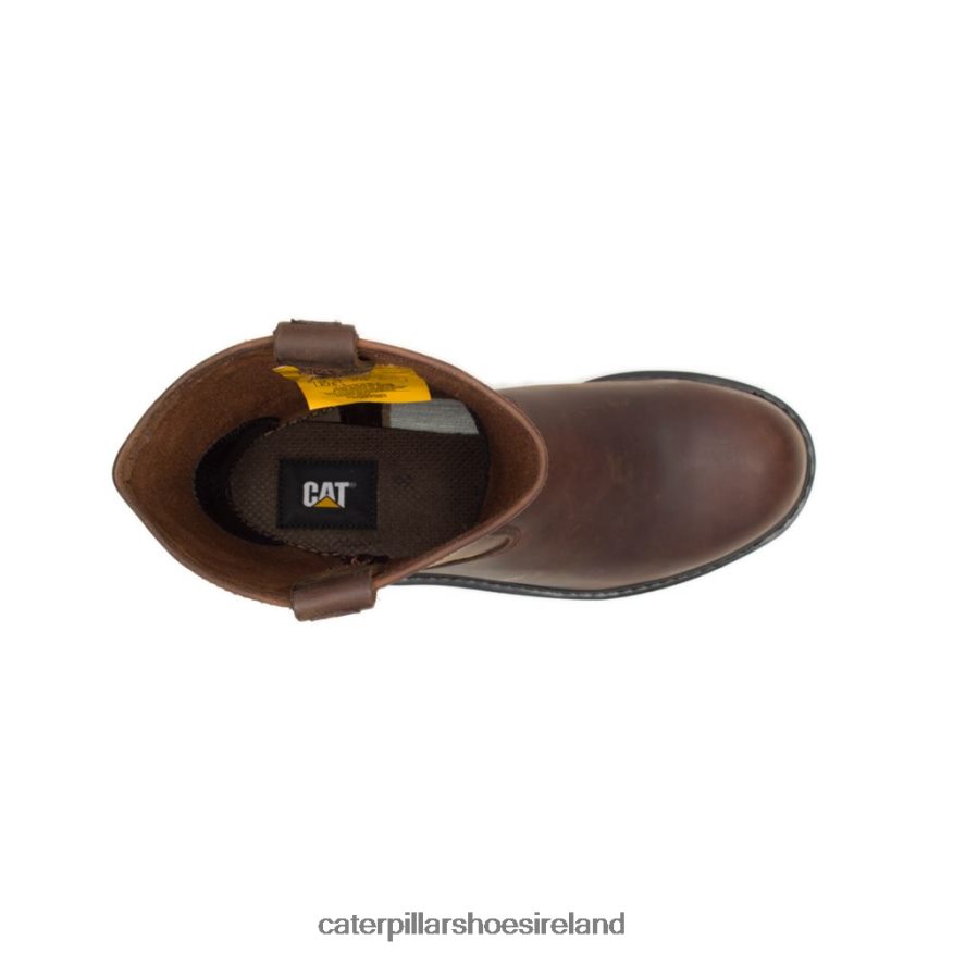 Caterpillar Revolver Steel Toe Work Boot Men PL406227 Brown | Work Boots