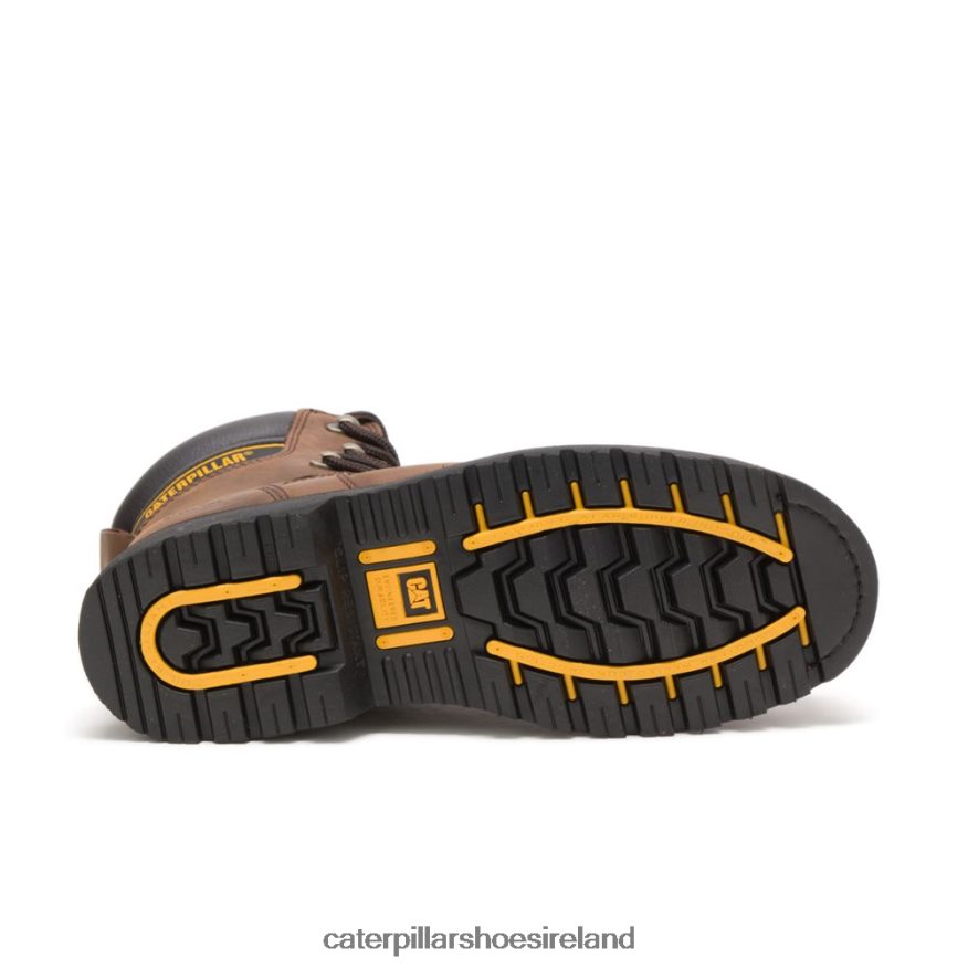 Caterpillar Salvo 8\" Waterproof Steel Toe Thinsulate Work Boot Men PL406268 Dark Brown | Work Boots